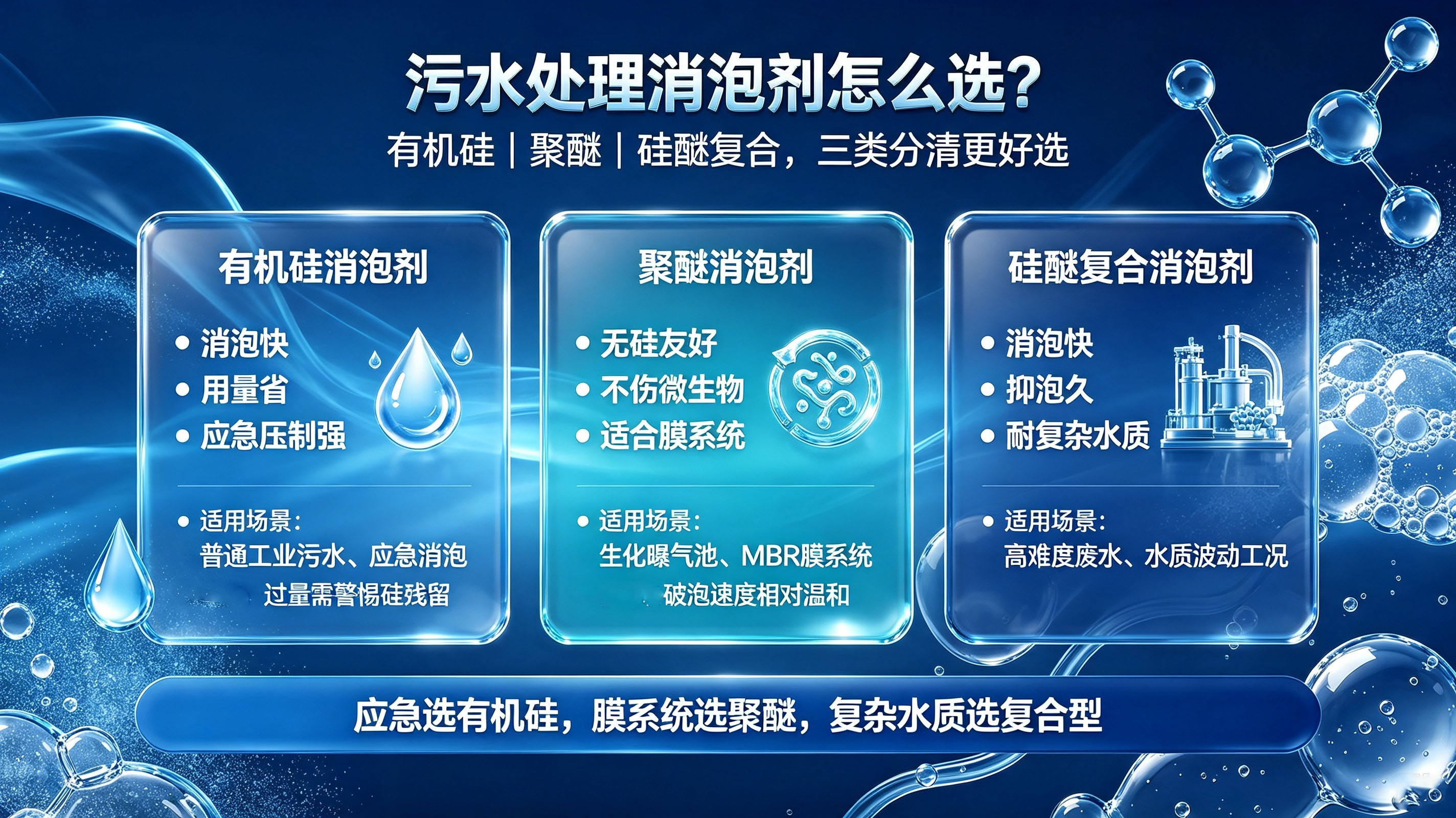 污水处理消泡剂选择指南