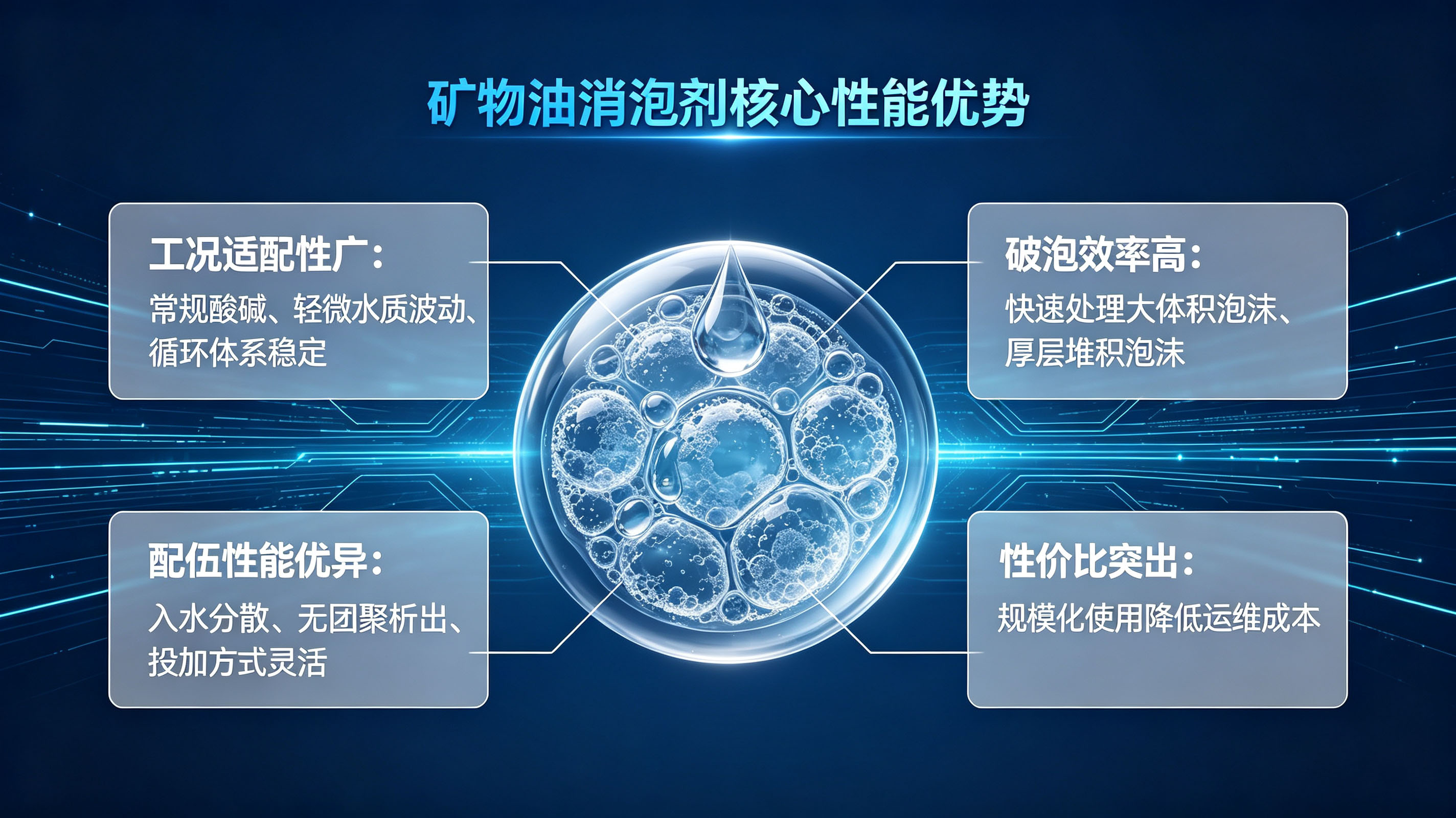 矿物油消泡剂核心性能优势