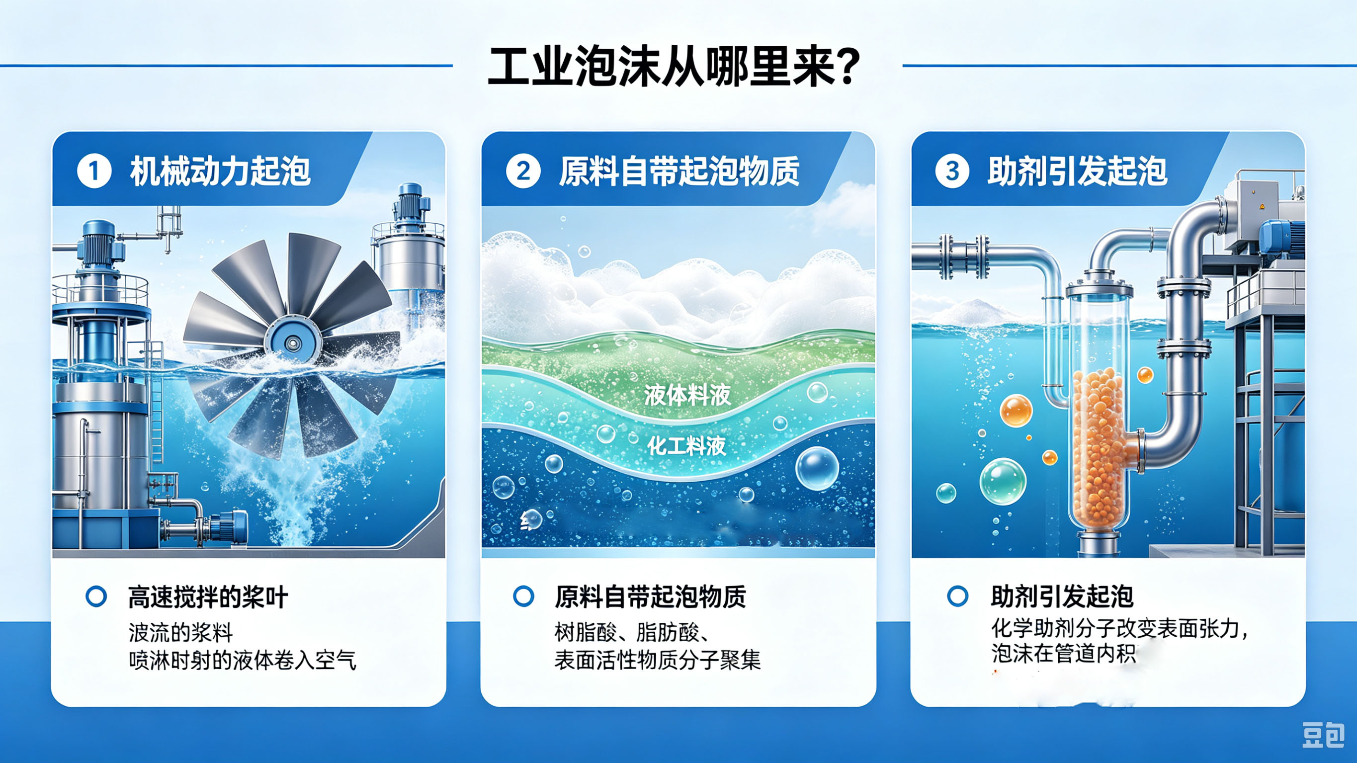 图1：泡沫的常见来源