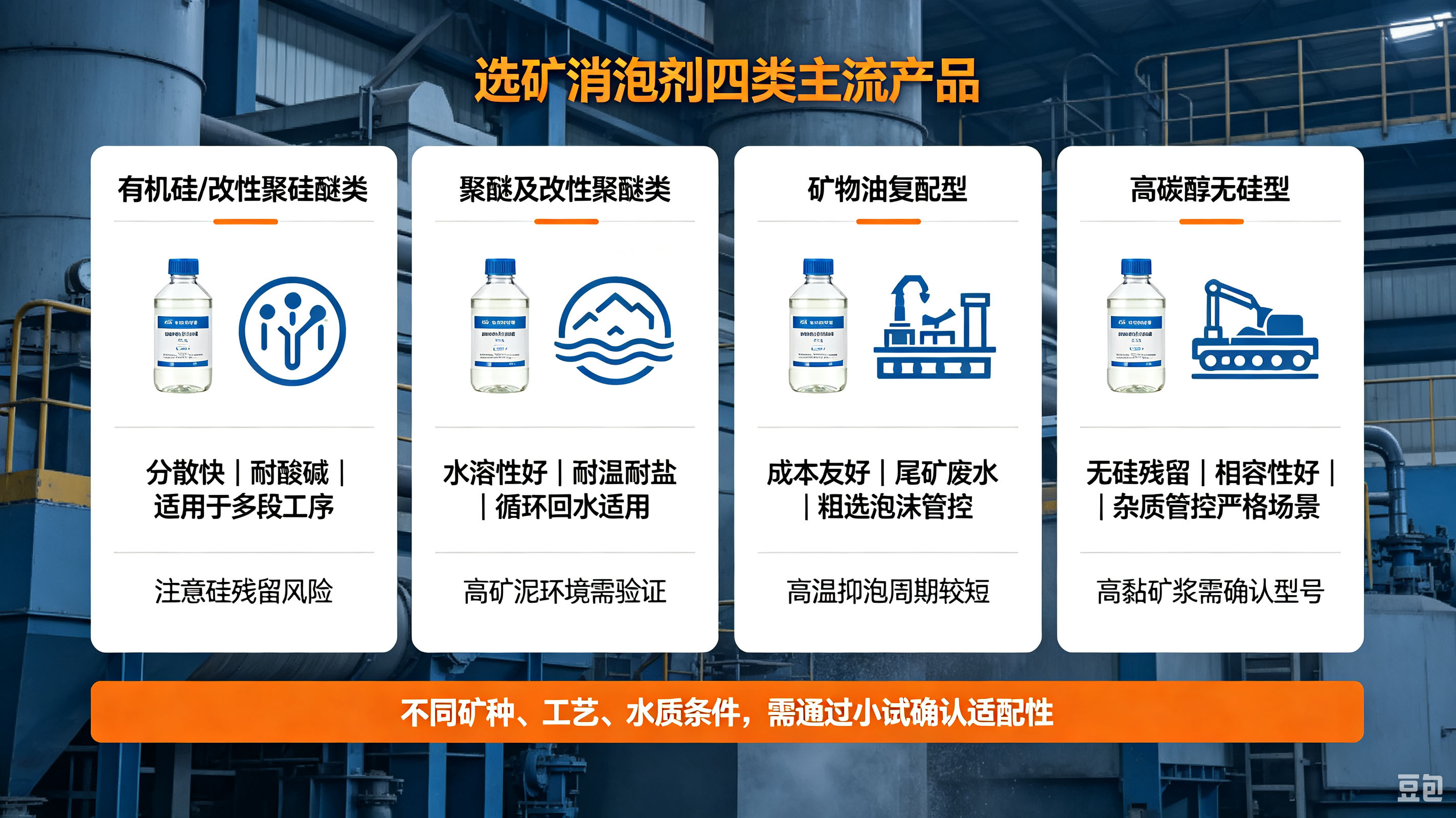 （选矿消泡剂四类主流产品）