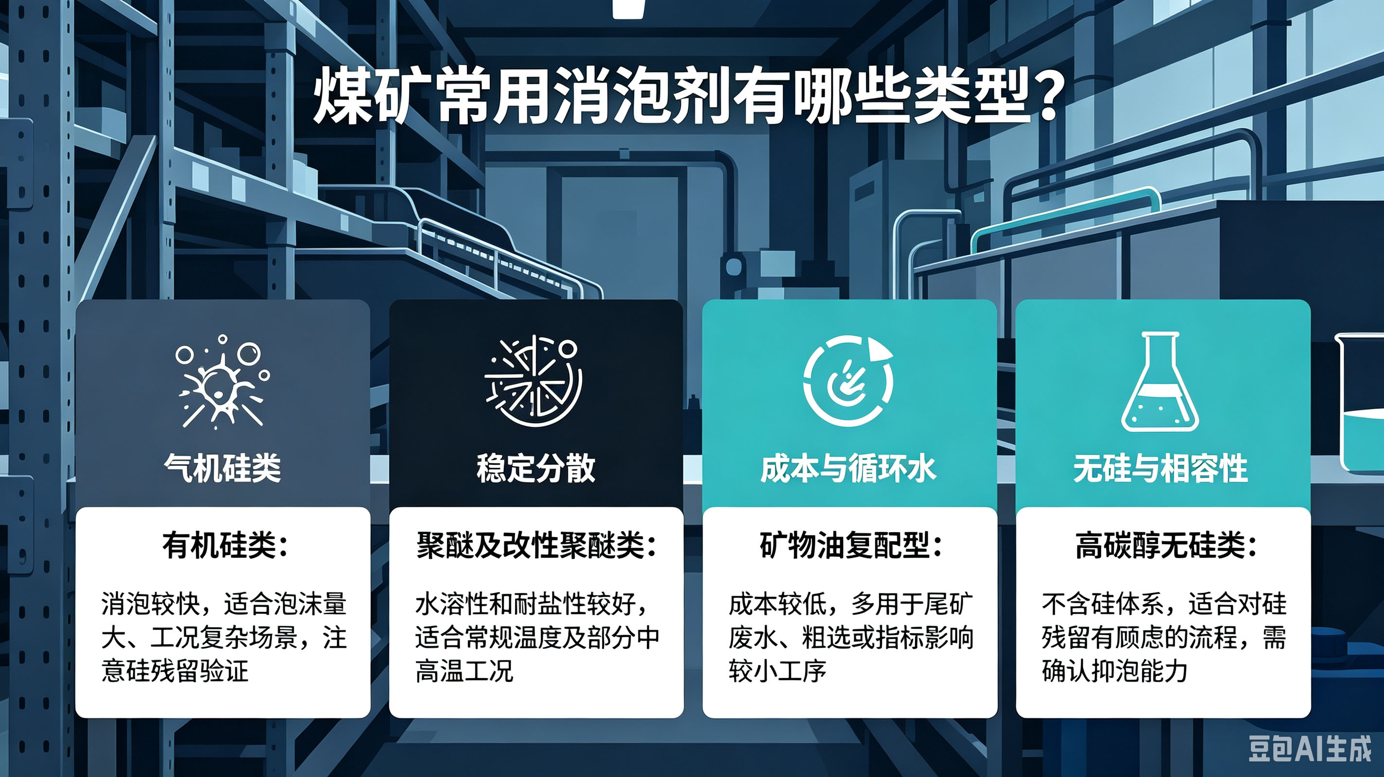 (煤矿常用消泡剂类型)